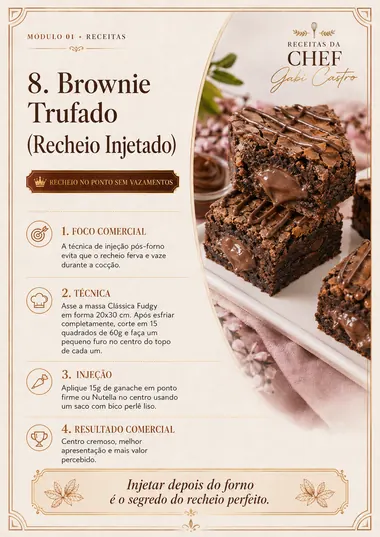 Receita Brownie Trufado